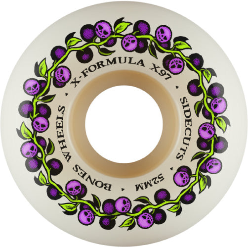 Bones X-Formula V5 Sidecut Skull Berries Wheels 52MM 97A