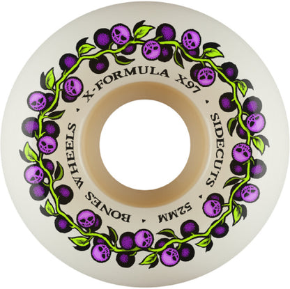 Bones X-Formula V5 Sidecut Skull Berries Wheels 52MM 97A
