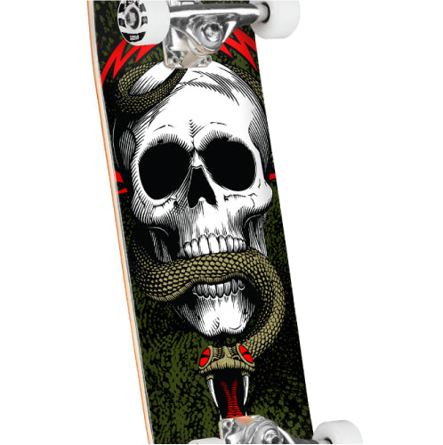 Powell Peralta Skull & Snake Complete Skateboard Black/Green 8.25"