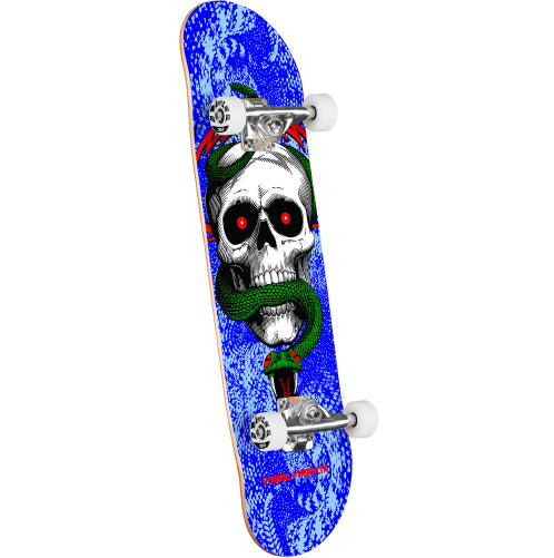 Powell Peralta Skull & Snake Complete Skateboard Blue 8.25" full