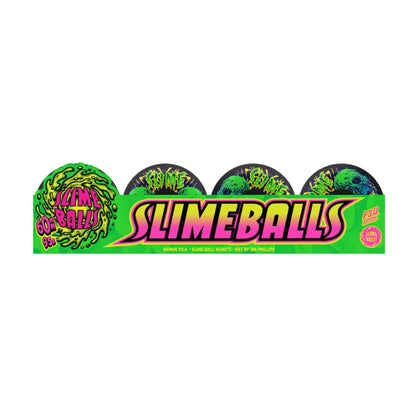 Santa Cruz Slime Balls Skull Vomits Skateboard Wheels 60MM 95A packaging