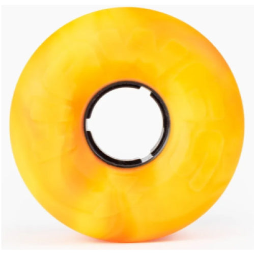 Hawgs Lil EZ Slide Orange/Yellow Swirl 63MM 83A outside