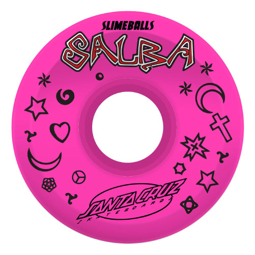 Santa Cruz OG Slime Balls Salba Witch Doctor Reissue Skateboard Wheels 60MM 78A inside