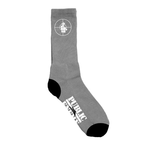 Lakai X Public Enemy Crew Socks - Smoke/Black