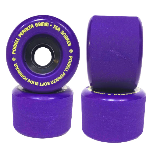 Powell Peralta Snakes Wheels 69MM 75A set purple
