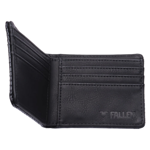 Fallen Snakeskin Bi-Fold Wallet - Black