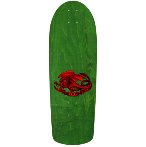 Powell Peralta McGill Skull & Snake Green/Gold Foil Skateboard Deck 10" top