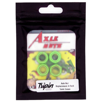 Tripin Standard Axle Nut Set Sonic Green