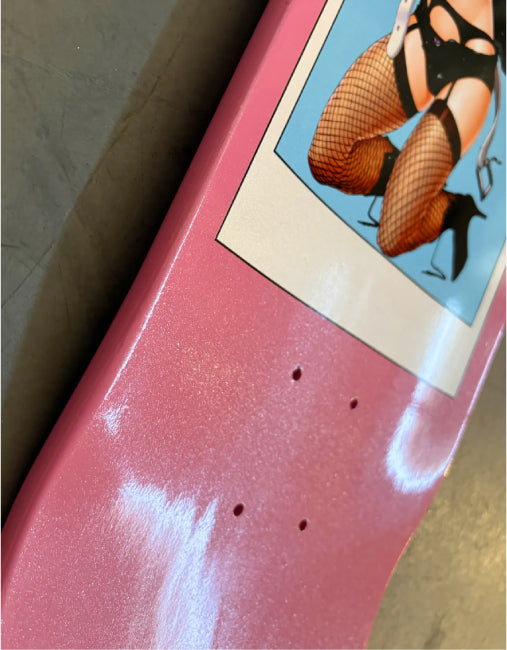 Hook-Ups Jeremy Klein Sonico Skateboard Deck 8.5" sparkle close