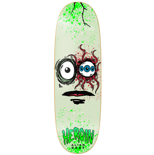Heroin Space Egg 3 Skateboard Deck 10" full bottom