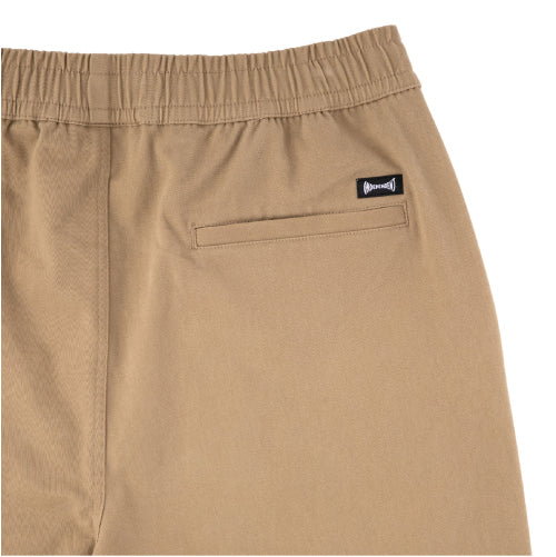 Independent Span Shorts - Khaki back logo