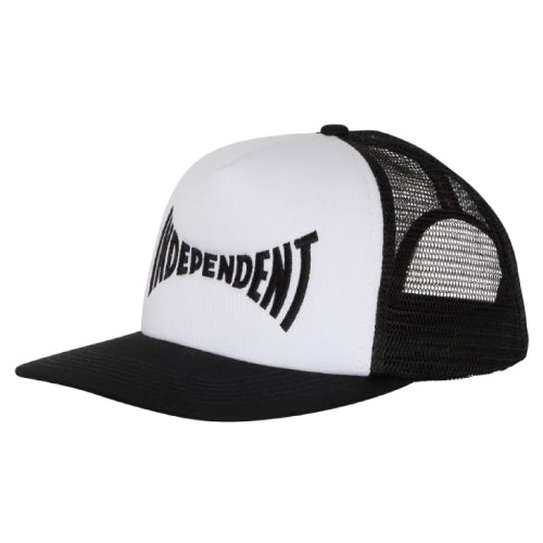 Independent Span Trucker Snapback Hat - White/Black