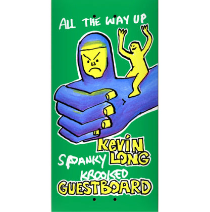 Krooked Spanky Guest True Fit Skateboard Deck 8.25" graphic