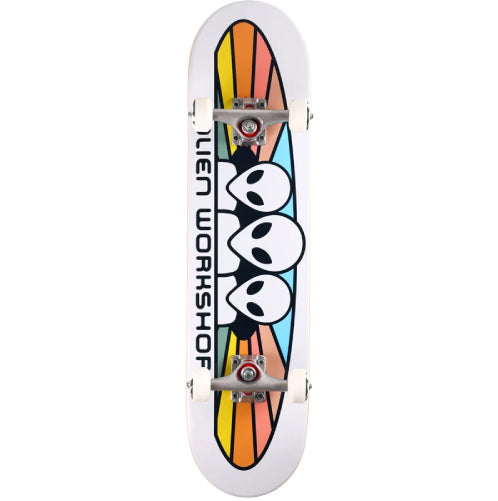 Alien Workshop Spectrum Complete Skateboard White/Pastel 7.75" full