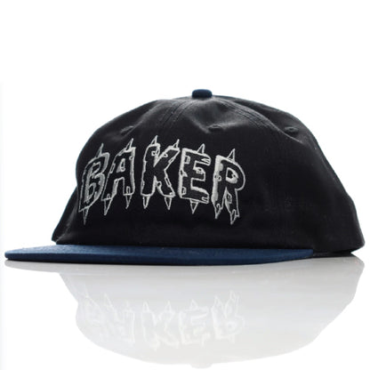 Baker Spike Snapback Hat - Black/Navy
