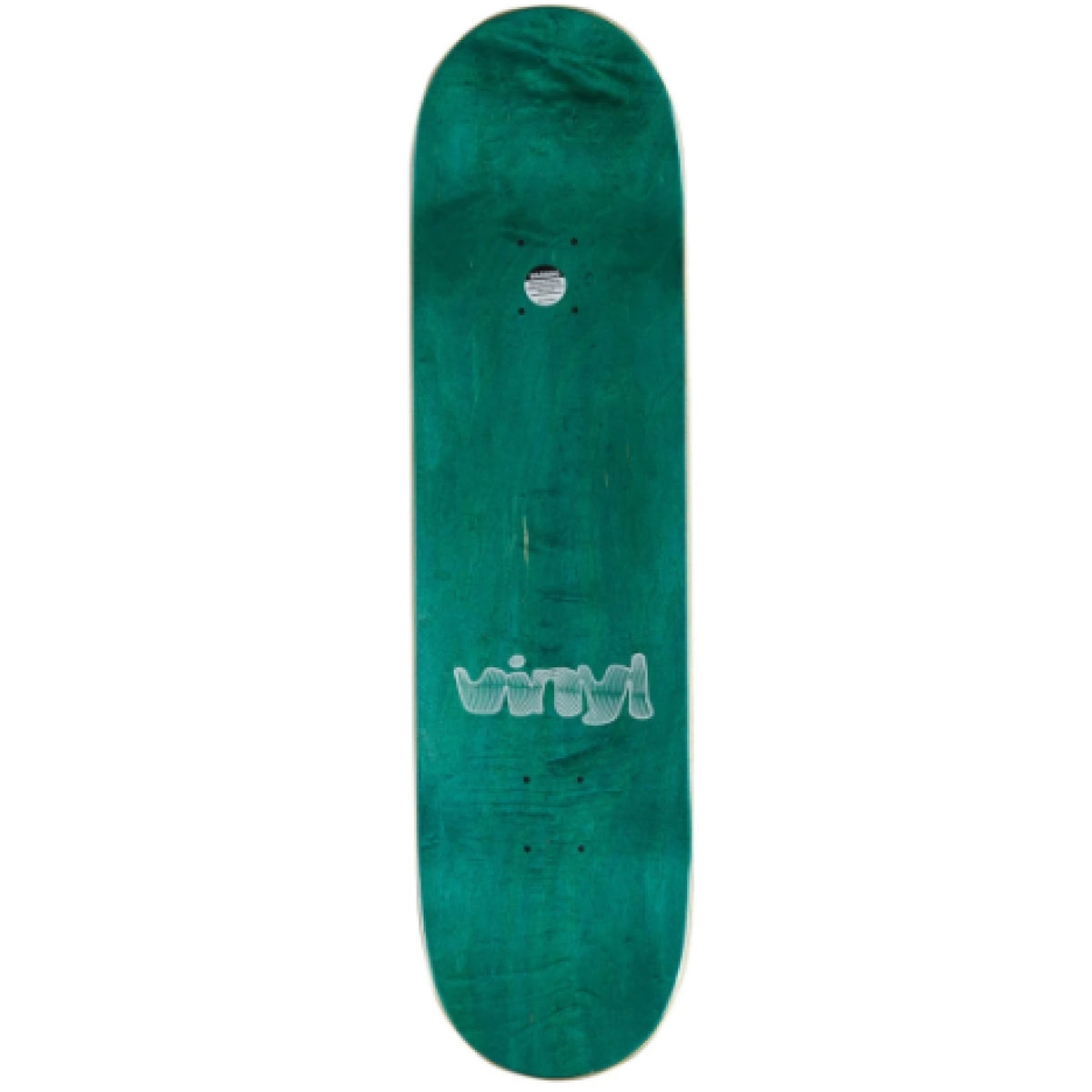 Vinyl Spiral Blue Marble Skateboard Deck 8.25" top