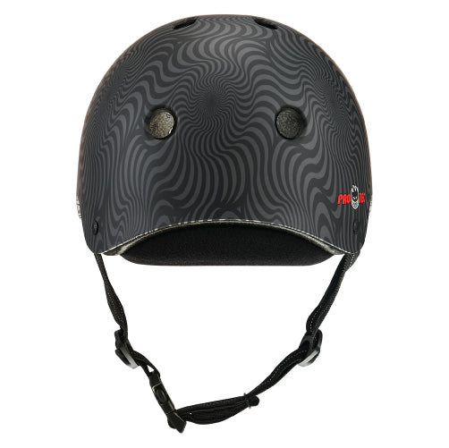 Pro-Tec X Spitfire Low Pro Certified Skate Helmet black swirl back
