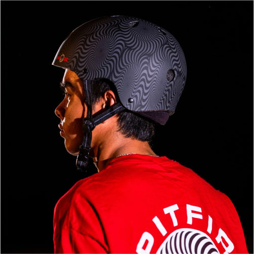 Pro-Tec X Spitfire Low Pro Certified Skate Helmet black swirl 