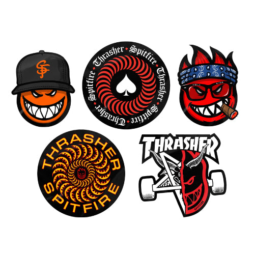 Spitfire X Thrasher Sticker Pack