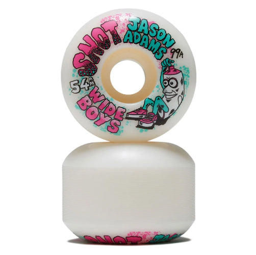 Snot Wide Boys Jason Adams Wheels White 54MM 99A ride patch