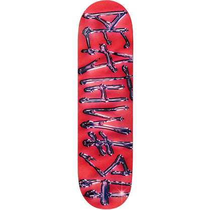 Deathwish OG Spray Chrome Red Skateboard Deck 8.38" full