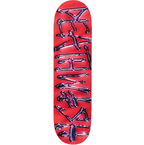 Deathwish OG Spray Chrome Red Skateboard Deck 8.38" full