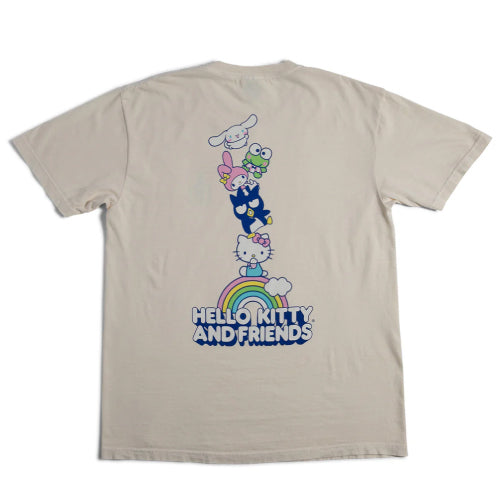 Girl X Hello Rainbow Stacked Tee - Cream back