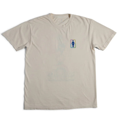 Girl X Hello Rainbow Stacked Tee - Cream front