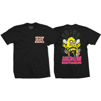 Heroin Skateboards Stingee Thingee Tee - Black