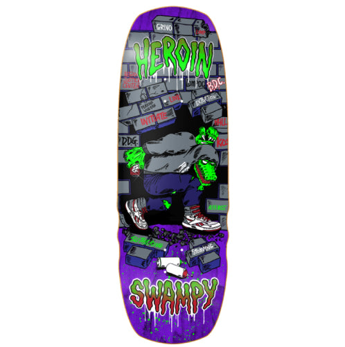 Heroin Swampy Stomp Skateboard Deck 10.5" stock