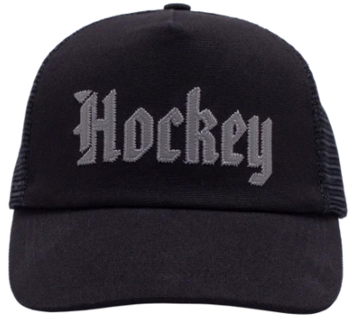 Hockey Stone Trucker Hat - Black front