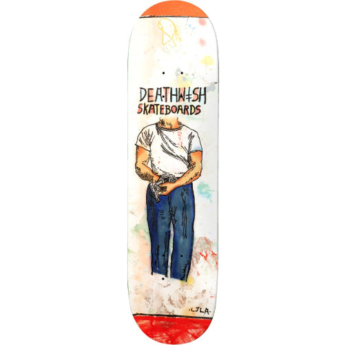 Deathwish Yuri Strapped Skateboard Deck 8.25" full