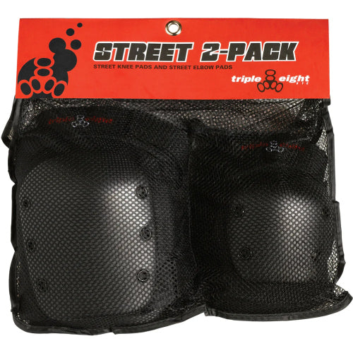 Triple Eight Street 2-Pack Pad Set - Black