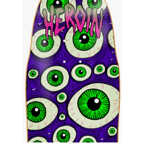Heroin Streetballer Shaped Skateboard Deck 9.62"