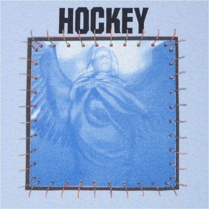 Hockey God of Suffer 3 Tee light blue graphic