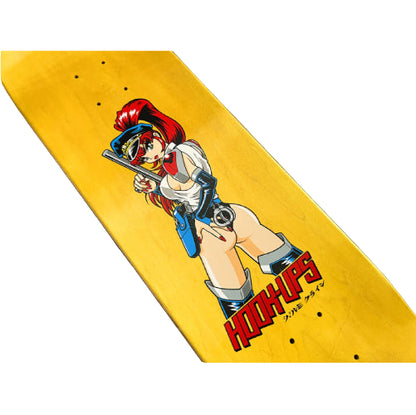 Hook-Ups Supercop Skateboard Deck 8.25" photo top close