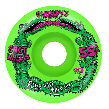Snot Conical Swampy Four Hour Make Outs Wheels Neon Green 55MM 99A
