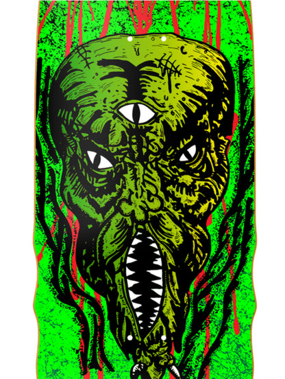 Heroin KO2 Swampy Slime Face Skateboard Deck 10.6" graphic