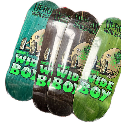 Heroin Swampy's Wide Boy Egg Skateboard Deck 10.75"