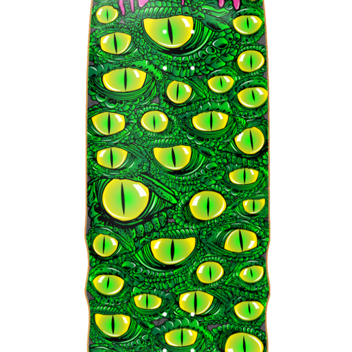 Heroin Swampy Eyes Skateboard Deck 10" graphic