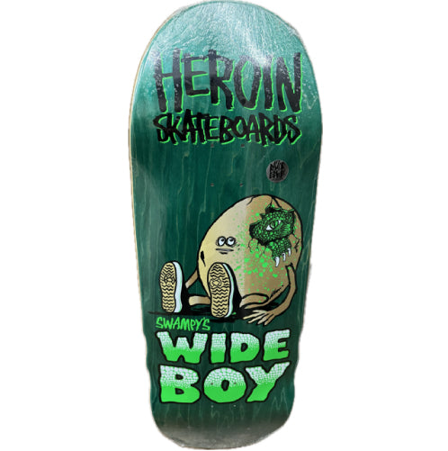 Heroin Swampy's Wide Boy Egg Skateboard Deck 10.75"