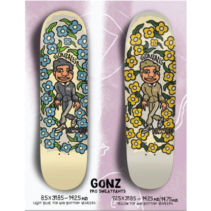 Krooked Gonz Sweatpants Skateboard Deck 8.5"