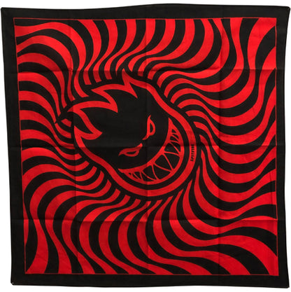 Spitfire Bighead Swirl Bandana - Black/Red