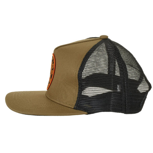 Spitfire Classic '87 Swirl Patch Snapback Trucker Hat - Olive/Black