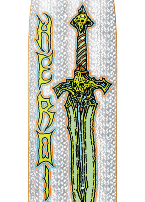 Heroin Sword Team Skateboard Deck 8.8" graphic