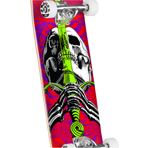 Powell Peralta Skull & Sword Complete Skateboard Red/Purple 8.0"