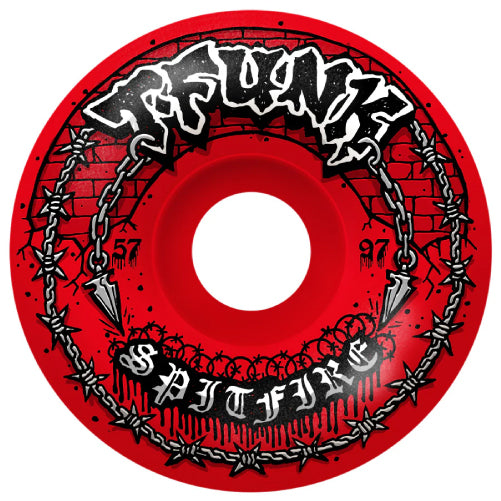 Spitfire F4 Radial Full T-Funk Raw Wheels 57MM 97D