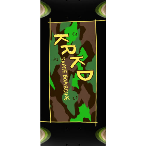 Krooked Team Kamo Skateboard Deck 8.25" graphic