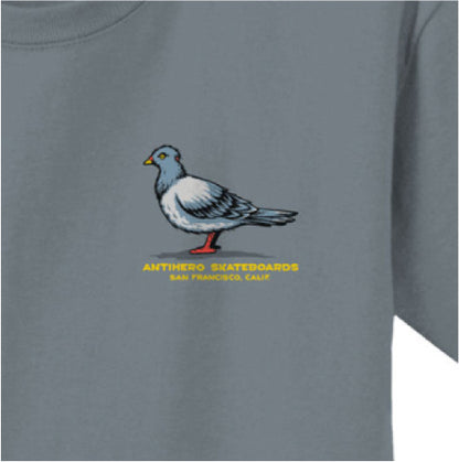 Antihero Team Pigeon Tee - Granite