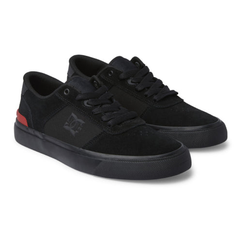 DC Teknic S Suede Skateboarding Shoe - Black/Black/Red